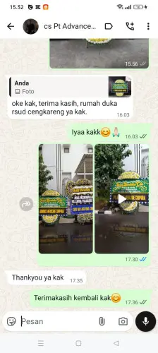 Testimonial Papan Bunga Pernikahan cimekar