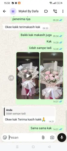 Testimonial Buket Bunga cimekar