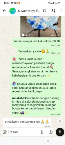 Testimonial Standing Flower cimekar